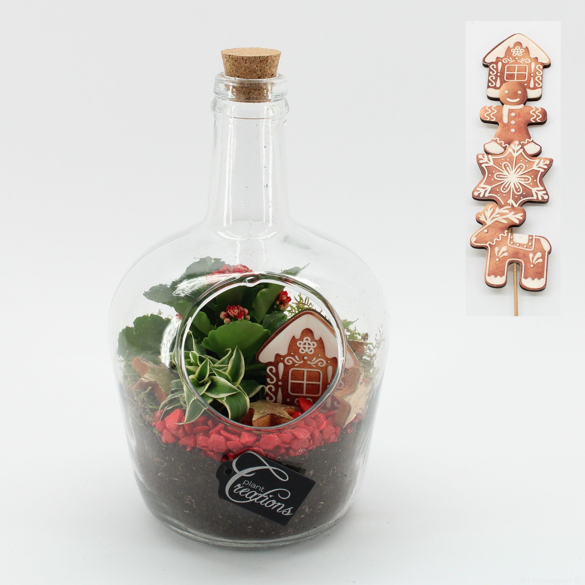 XMAS-25210 Kerst creatie terrarium, D 18 cm XMAS-25210 Kerst creatie terrarium, D 18 cm