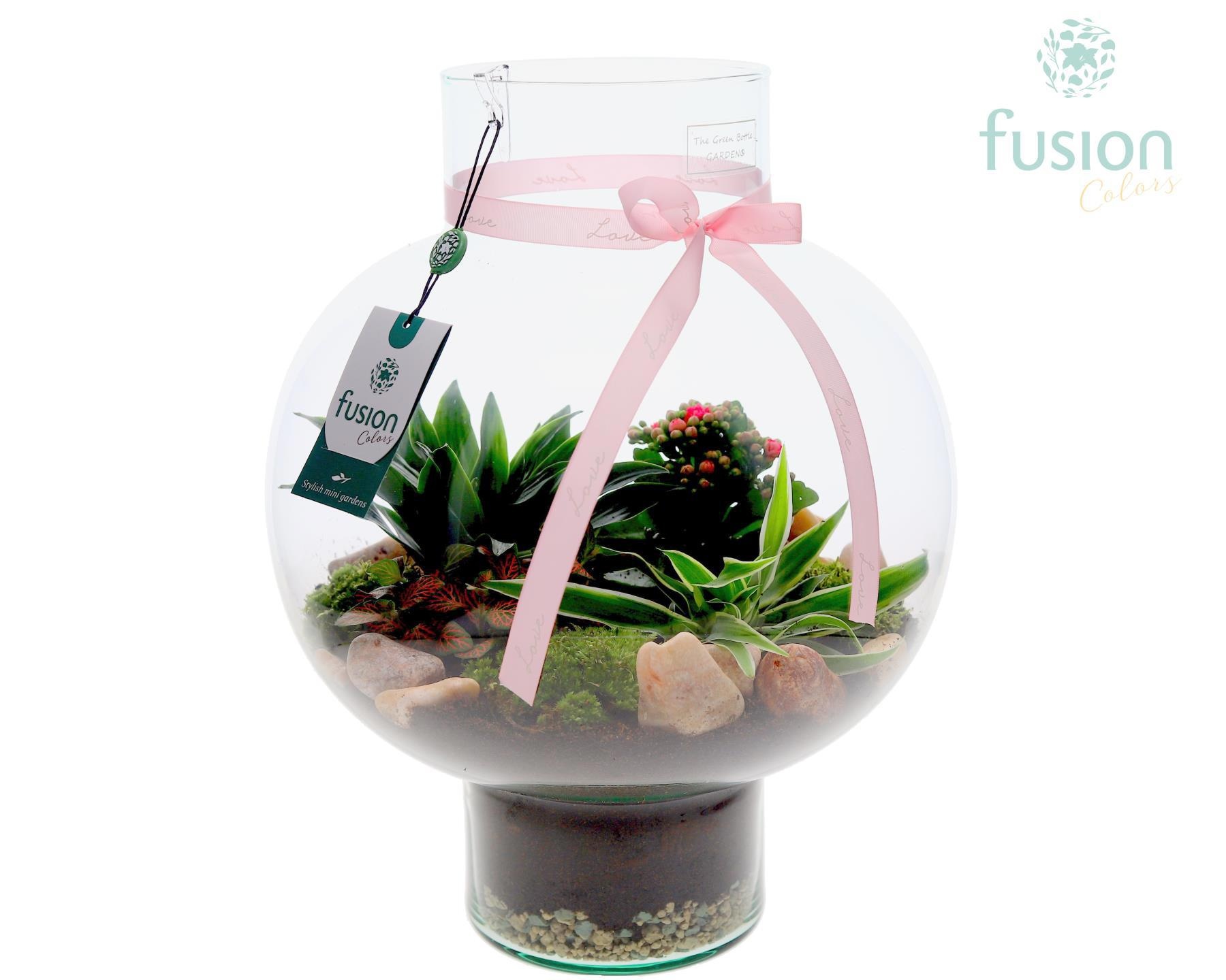 Green Bottle Laura Large met Moederdag arrangement, D 31