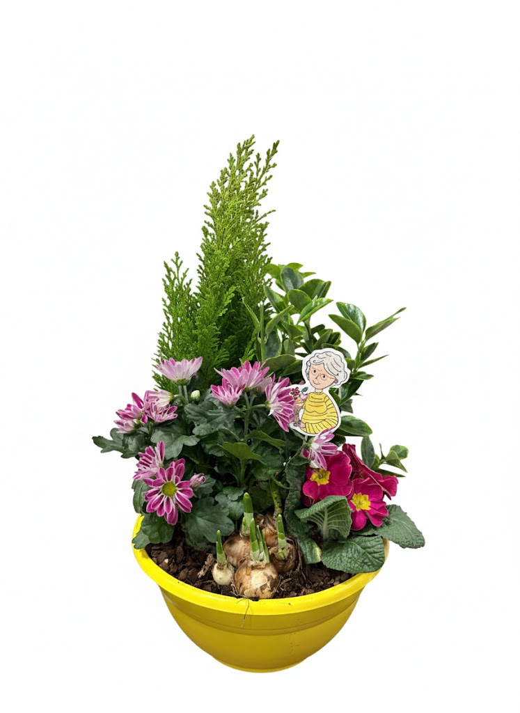 Buitenschaal arrangement GM3 Middel Geel, D 27