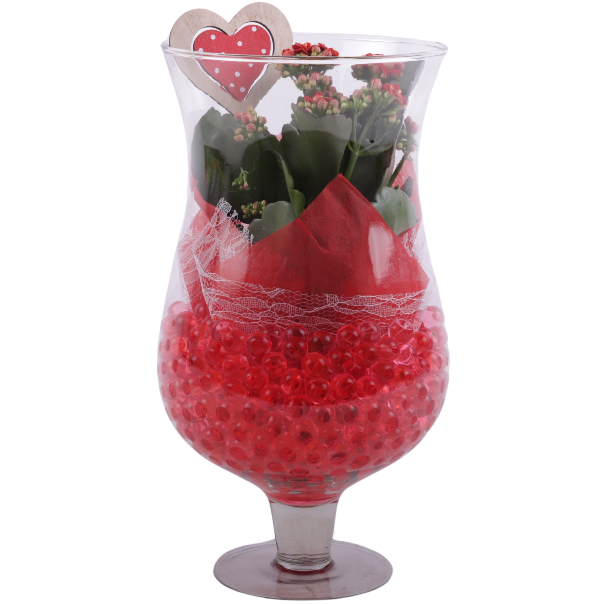 Valentine Arr. Indoor Glass Cognac Ø17cm 1PP, D 17