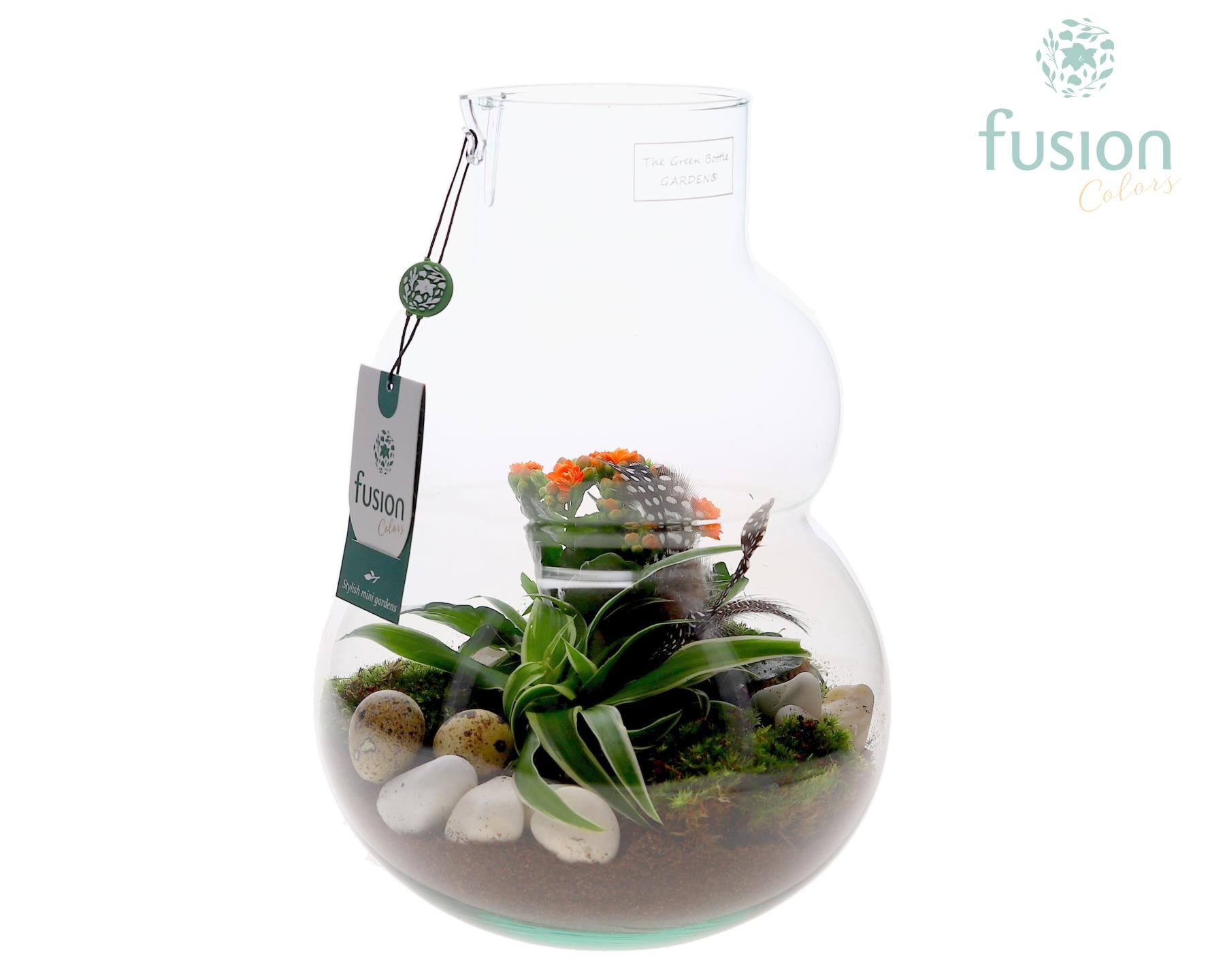 Green Bottle Olaf Medium met Pasen arrangement, D 21