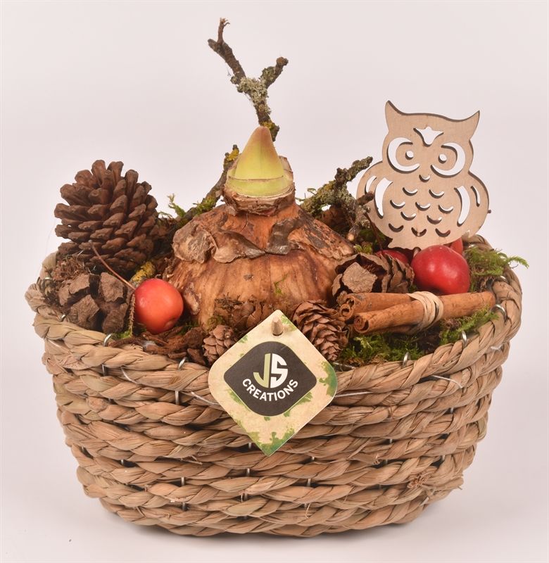 Maisblad gevl. ovaal 24x15cm, D 24 cm