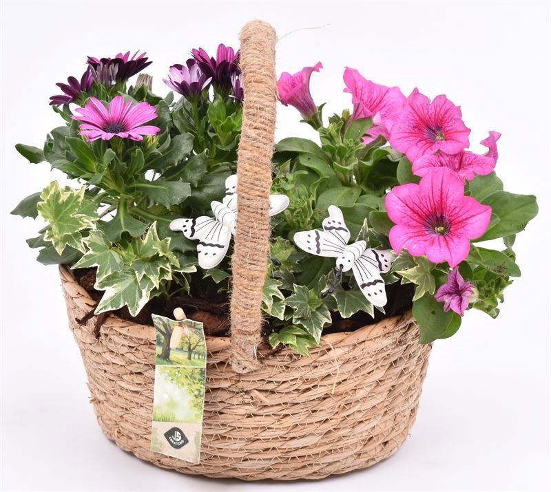 Jute hengselmand 22x19cm, D 22