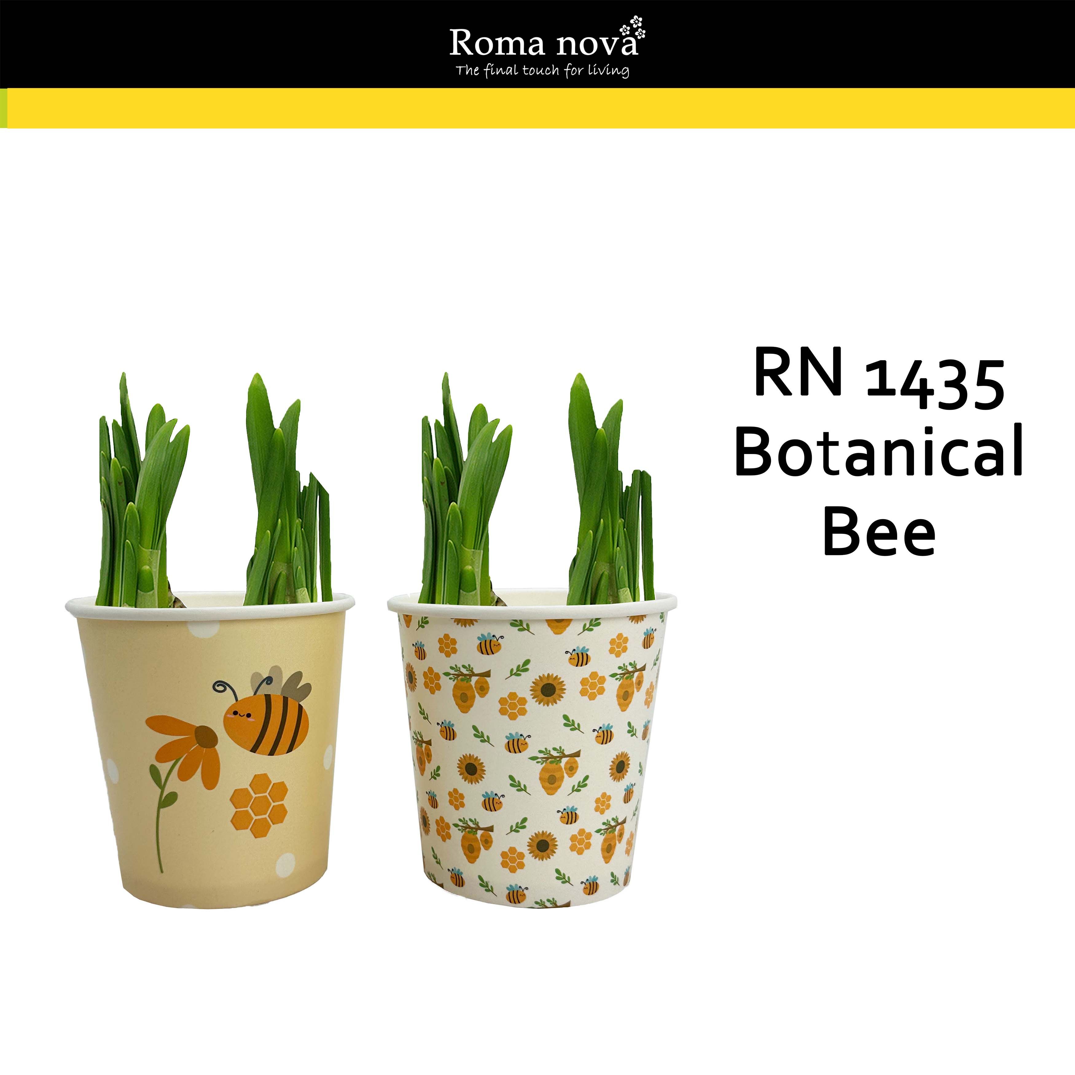 1435 - Botanical Bee (Tete a Tete), D 10 cm
