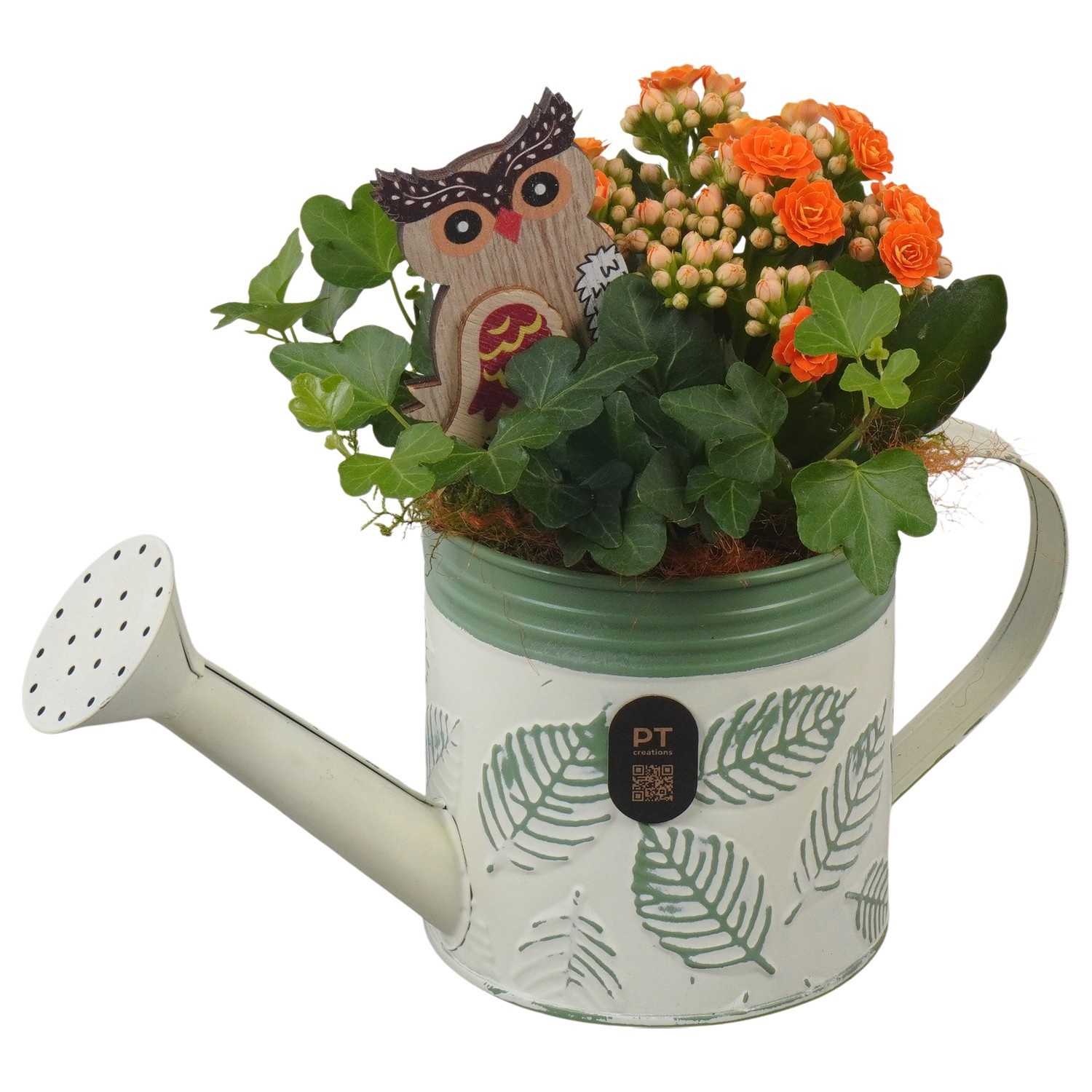 PTHI3388 Arrangement Autumn Indoor in metalen gieter, D 11