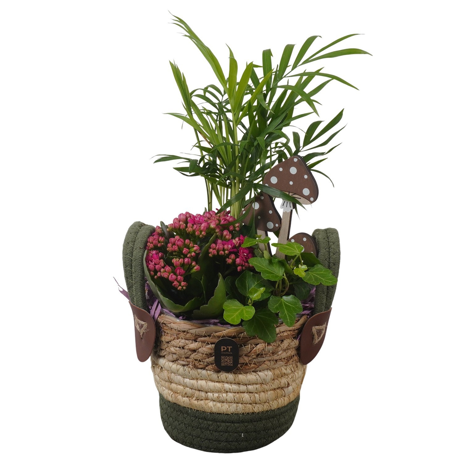 PTHI3301 Arrangement Autumn Indoor in rieten mand, D 14