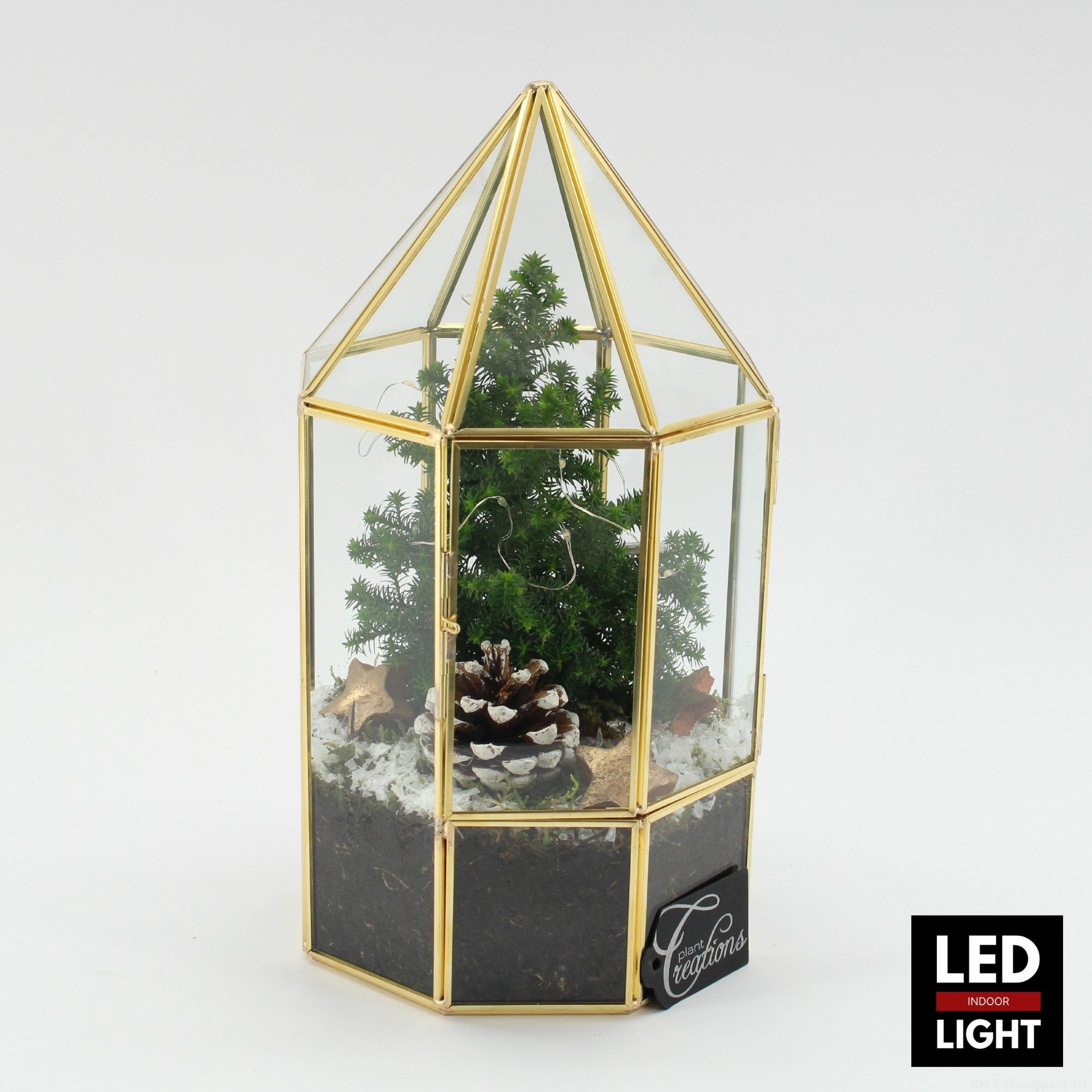 XMAS-25108LED Kerst creatie terrarium, D 17 cm XMAS-25108LED Kerst creatie terrarium, D 17 cm