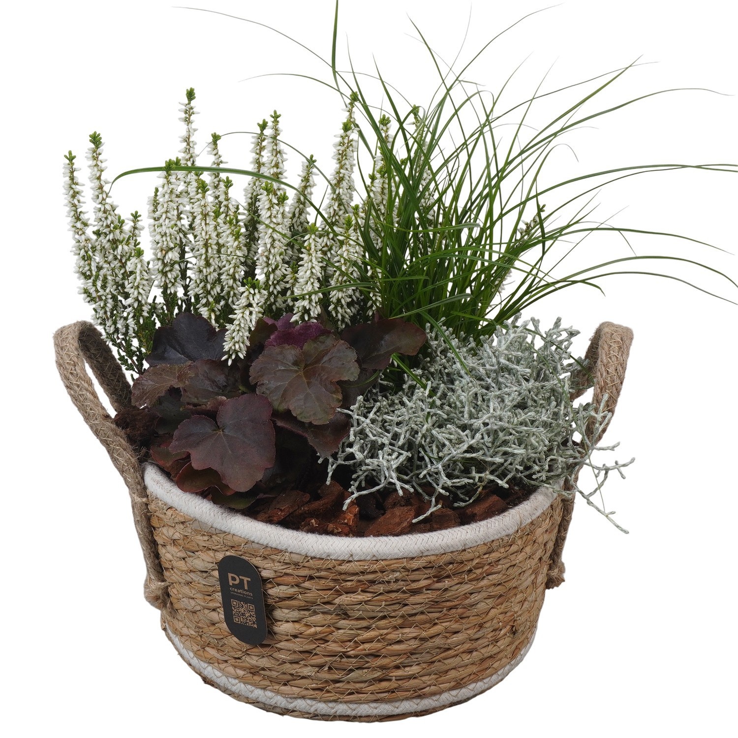 PTHO7535 Arrangement Autumn Outdoor in rieten mand, D 22