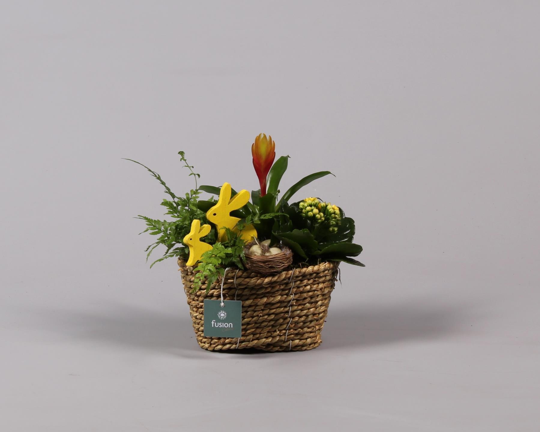 Pasen zeegras mand ovaal klein, D 18