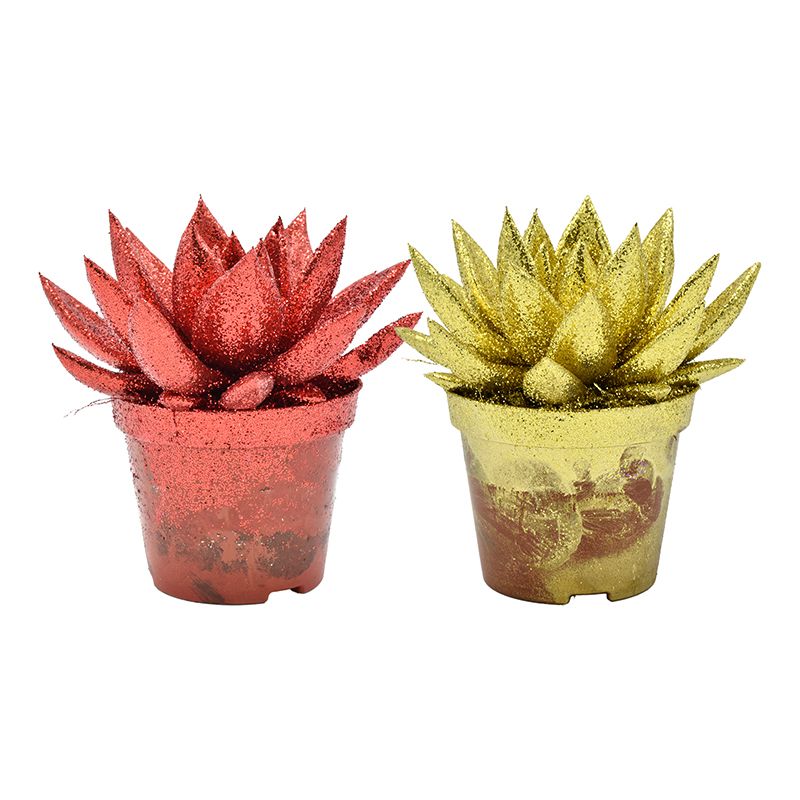 Miranda coloured red & gold + Natureglit®, D 8,5 cm