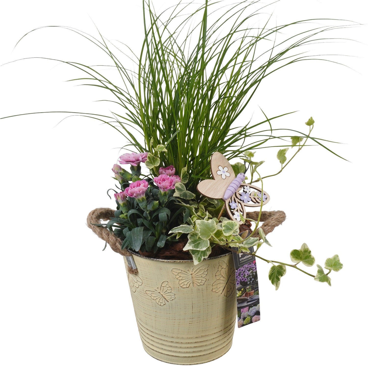 PTPP6810 Arrangement Patio in metalen bak, D 15