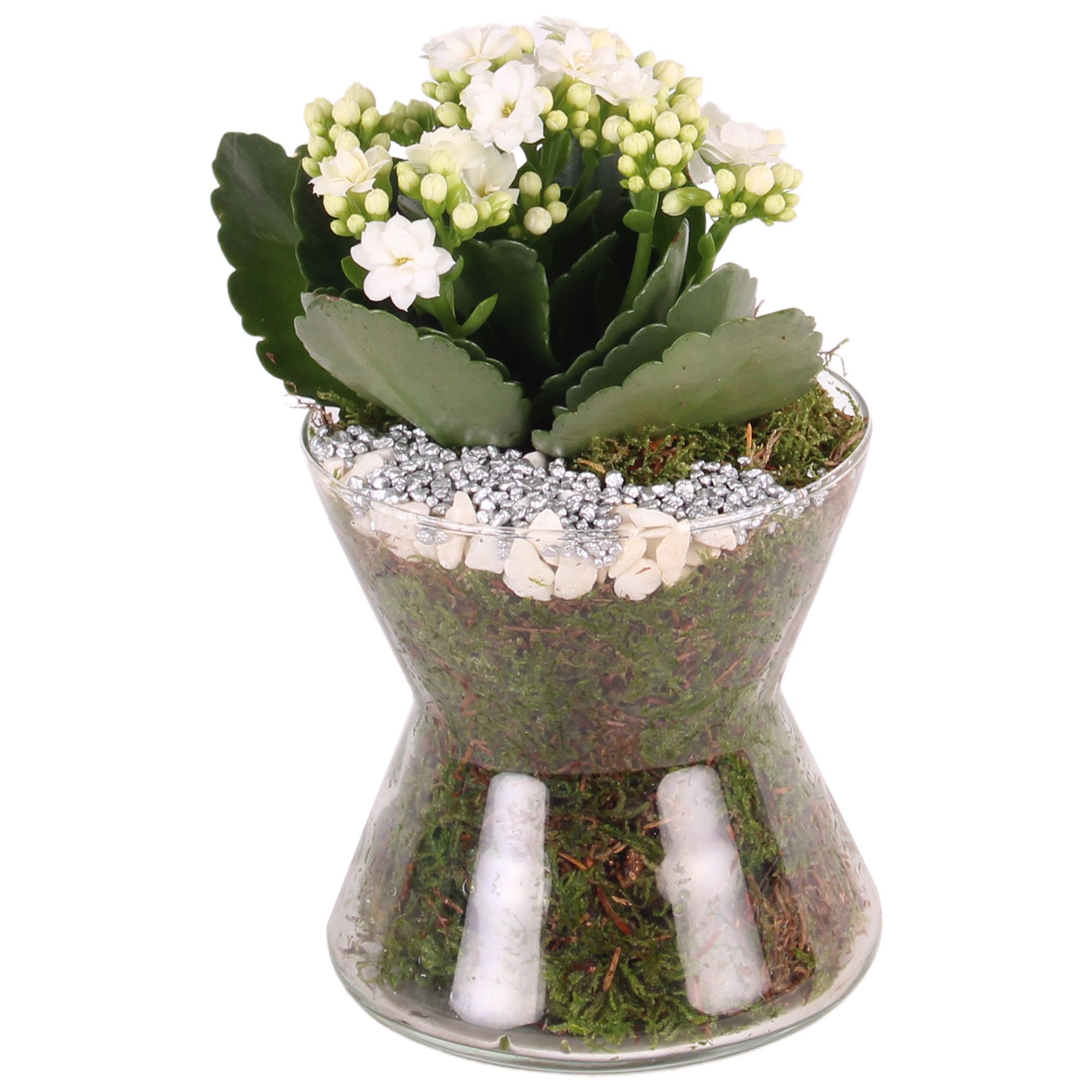 Yearround Glass: Hourglass ø13cm with 1PP, D 13