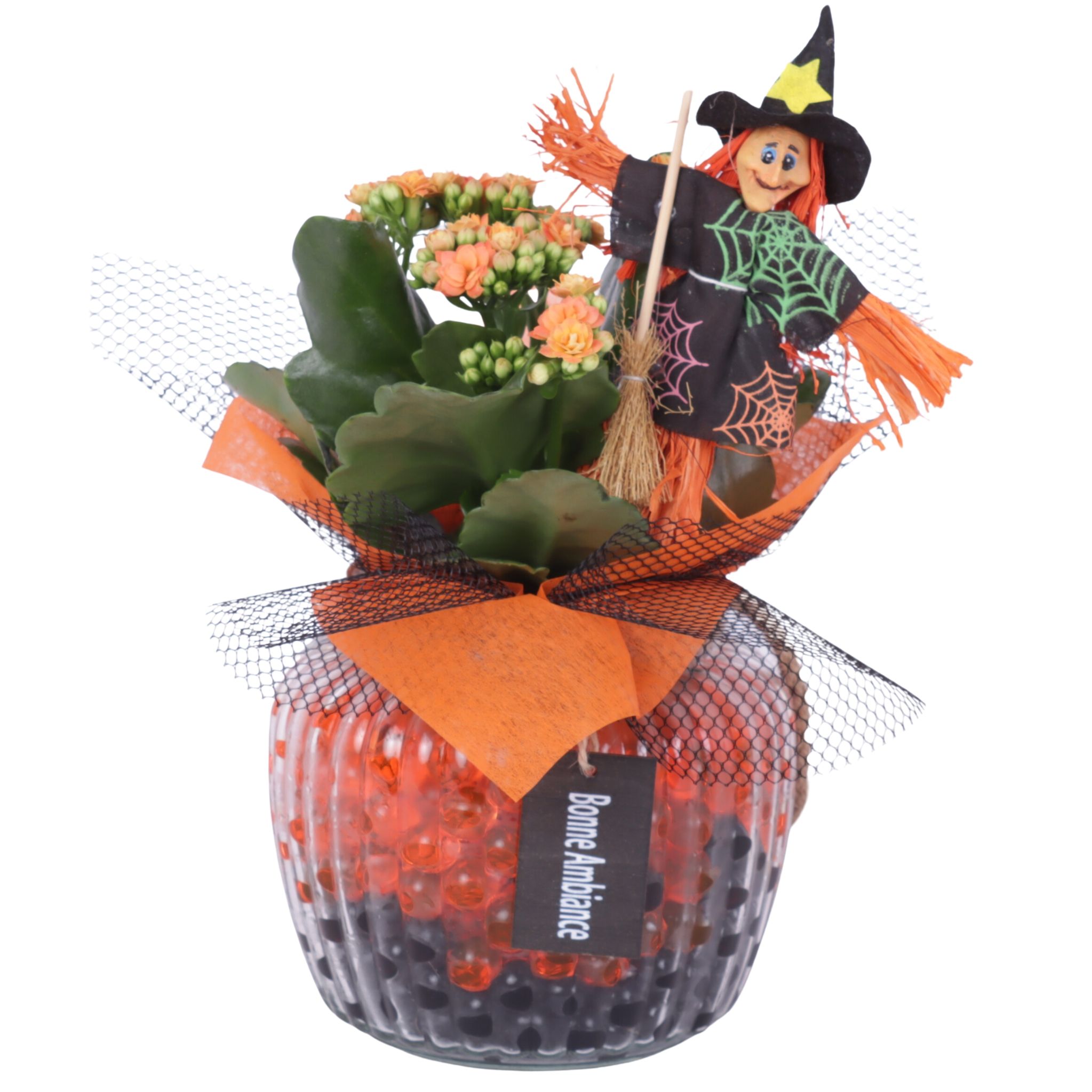 Halloween Arr. Indoor Round relief glass Ø15cm with 1PP, D 15 cm Halloween Arr. Indoor Round relief glass Ø15cm with 1PP, D 15 cm