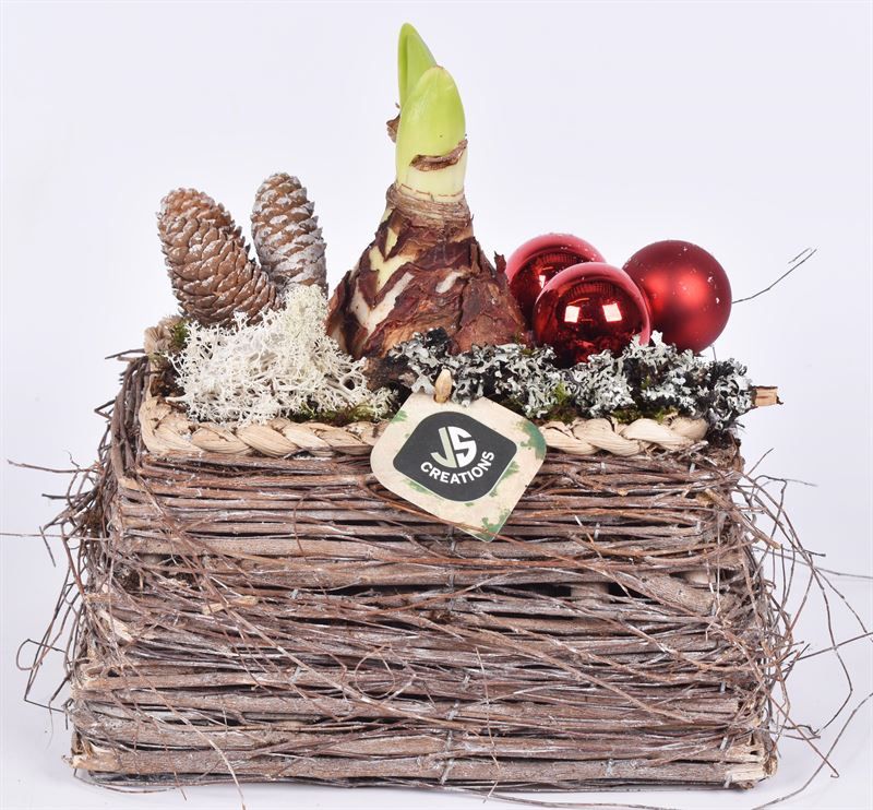 Natuur mand 18x12cm, D 22 cm