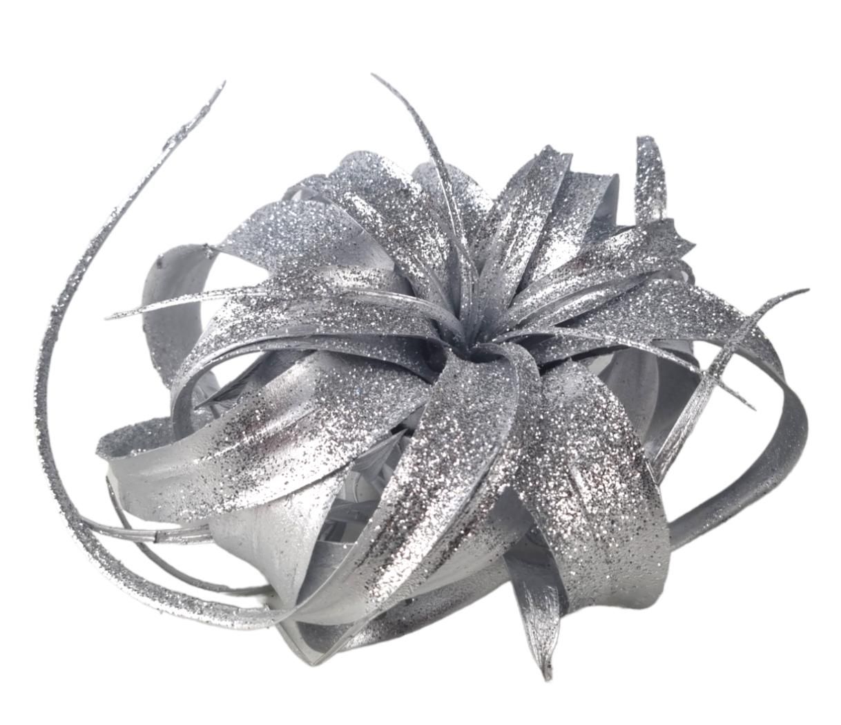 tillandsia xerographica zilver met glitter, D 18 cm