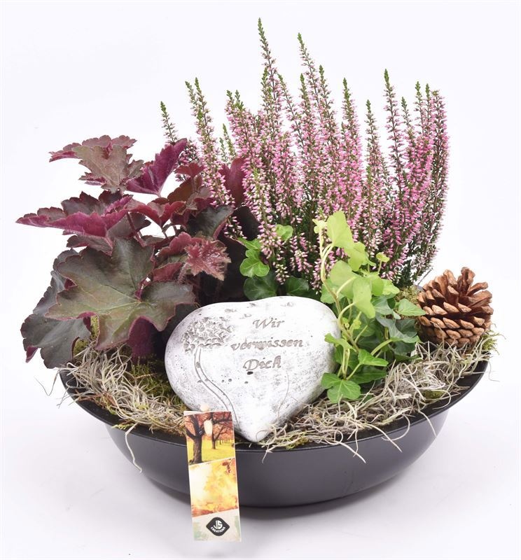 Zink schaal antriciet 29cm, D 29