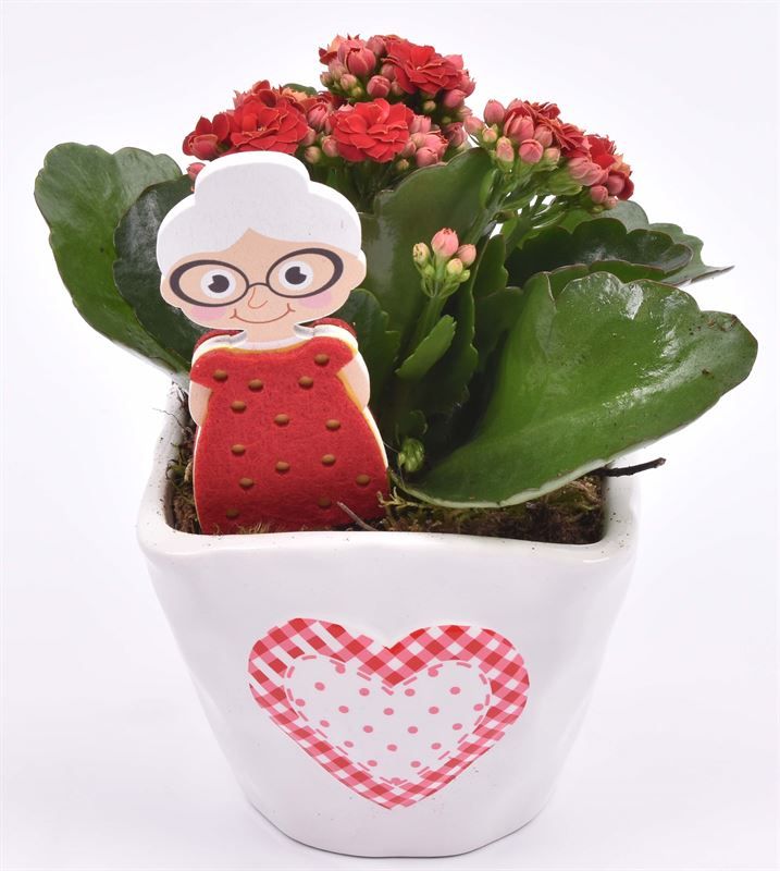 Keramiek met hart 10x10, D 11