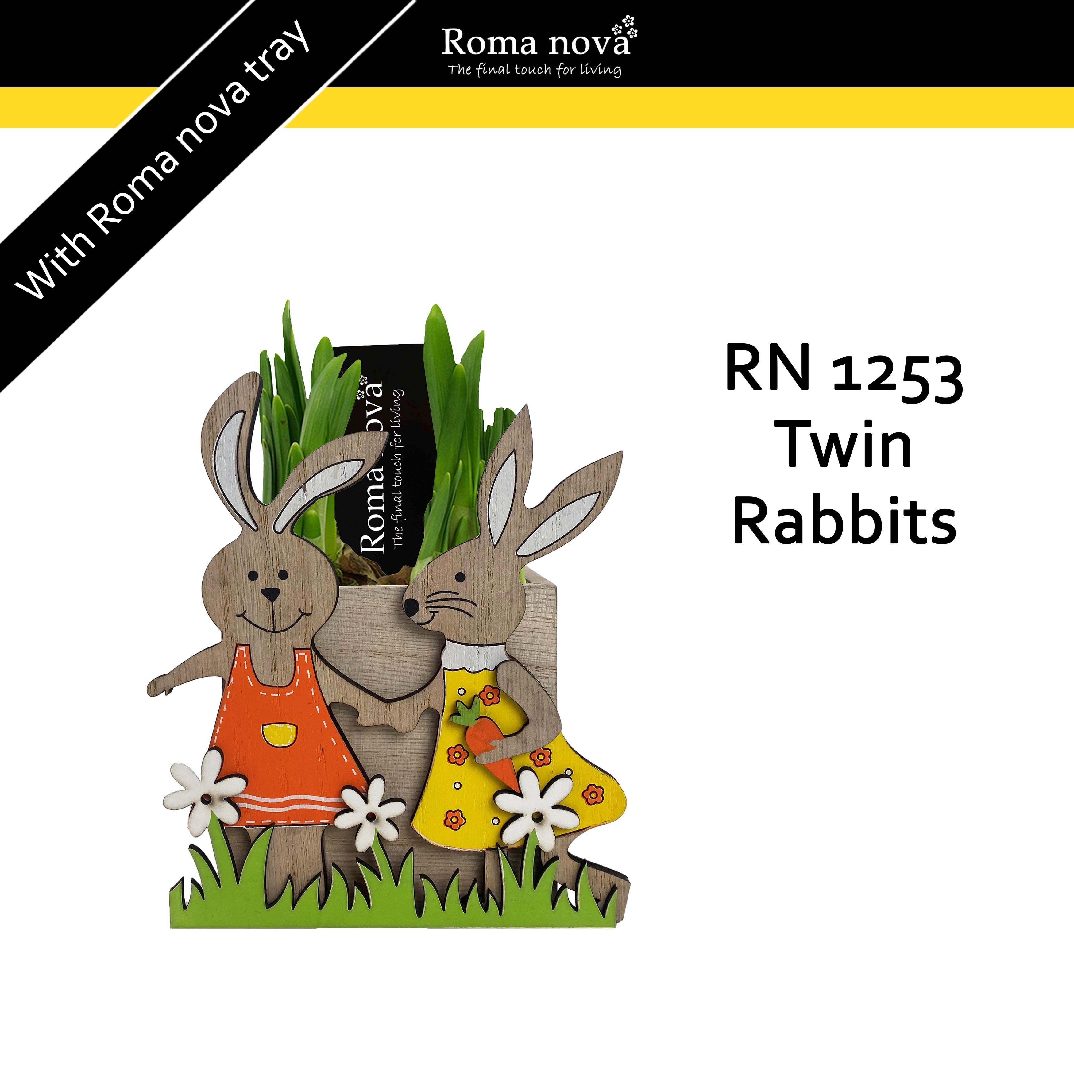 1253 - Twin Rabbits (Tete a Tete), D 14 cm
