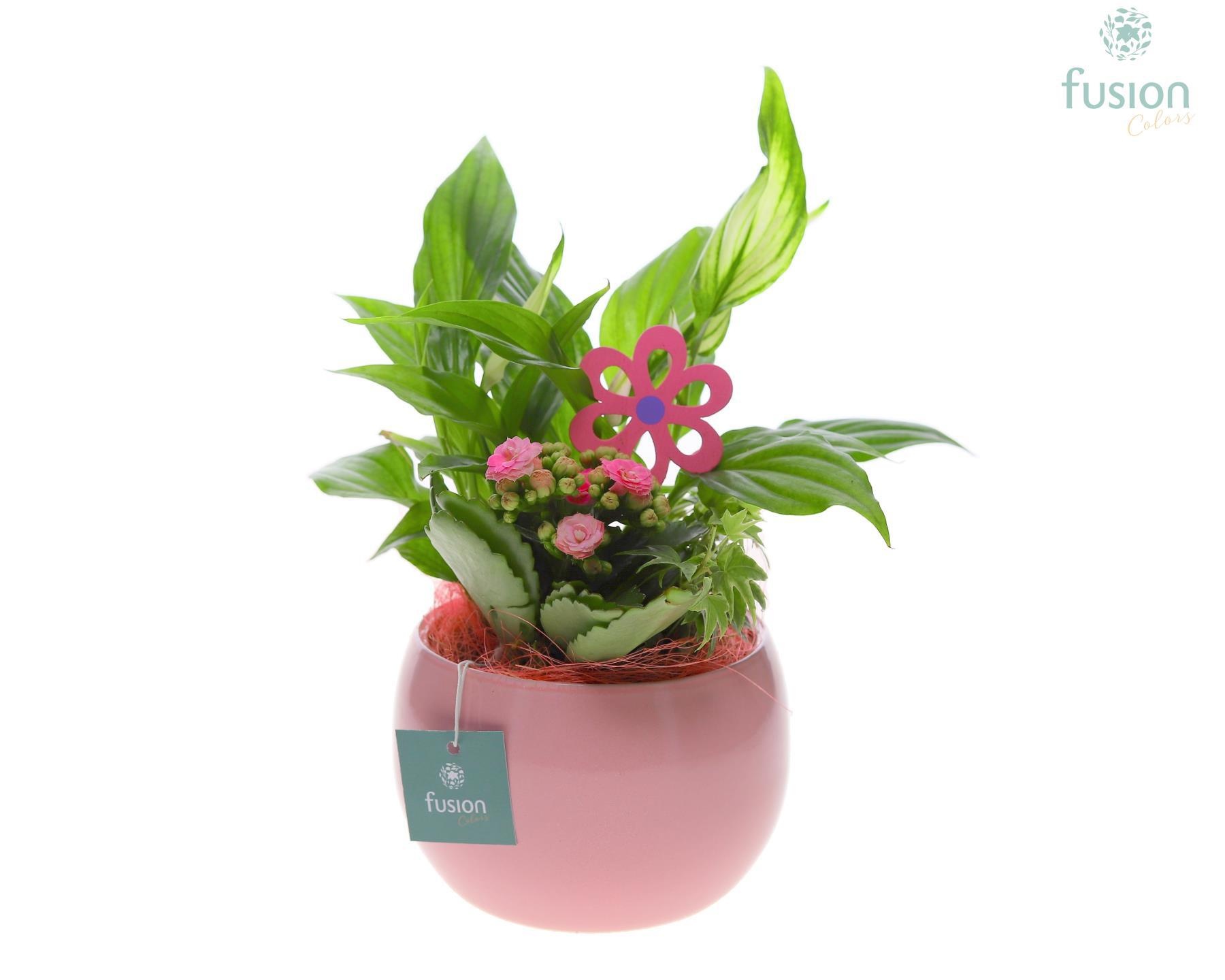 Keramiek pot met Moederdag arrangement, D 15