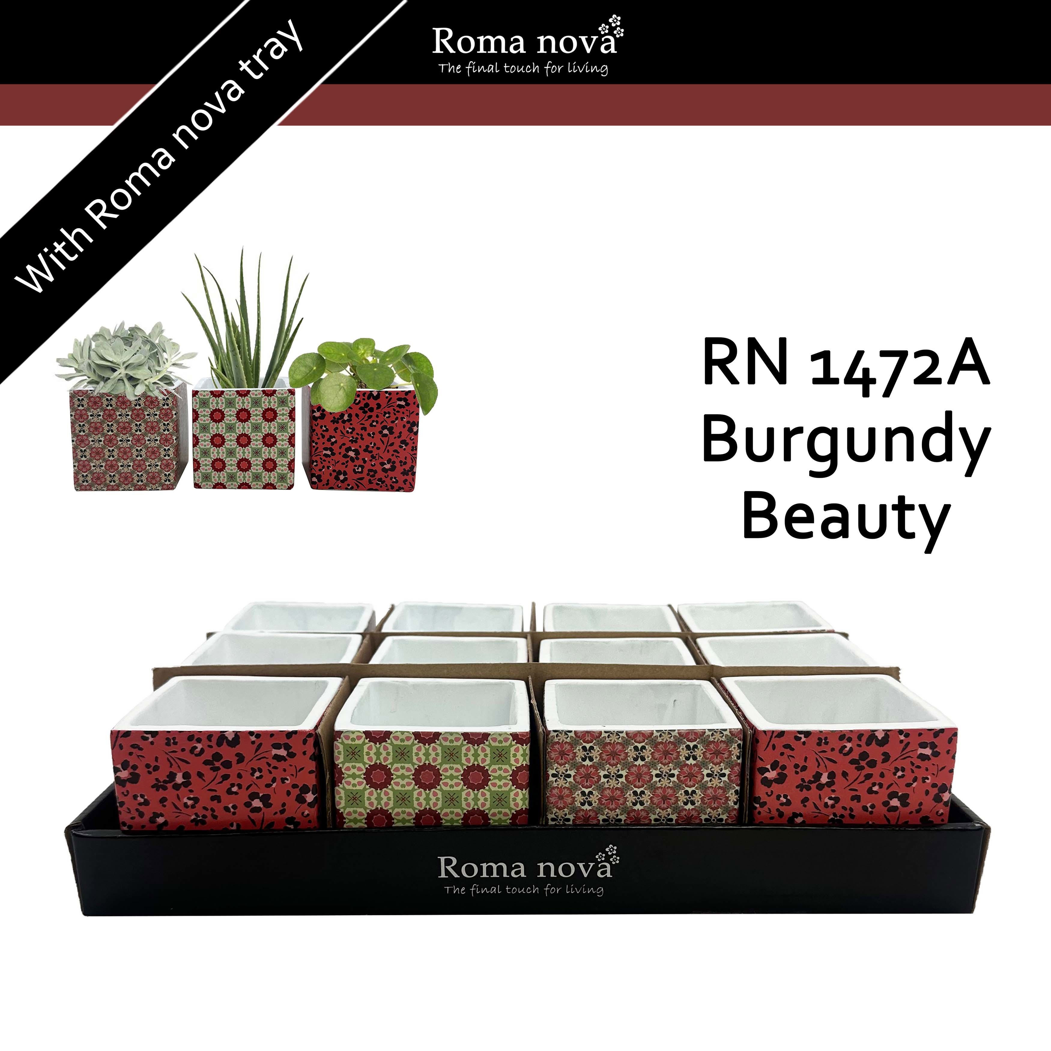 1472A - Burgundy Beauty (Hardware), D 8 cm