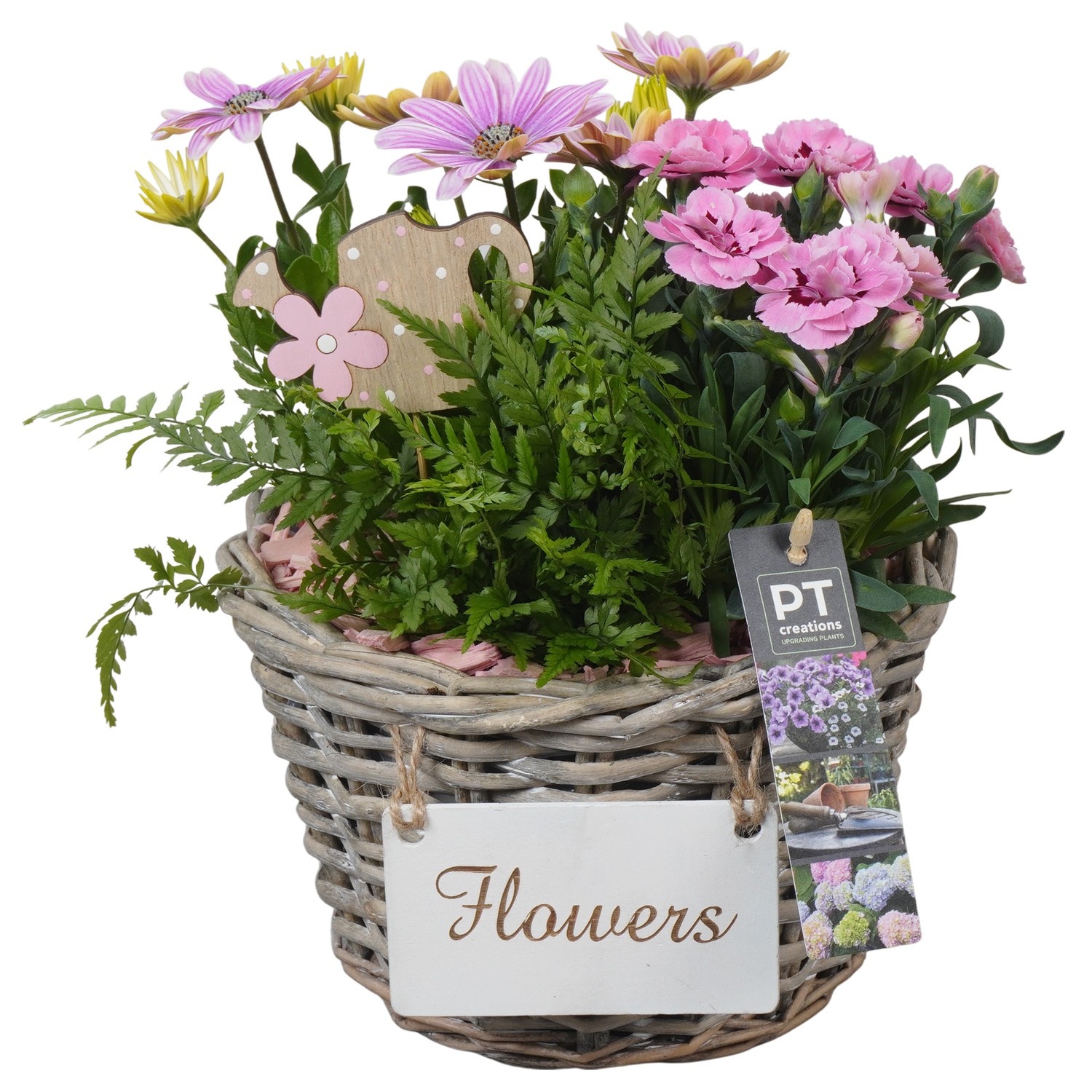 PTPP6960 Arrangement Patio in rieten mand, D 21