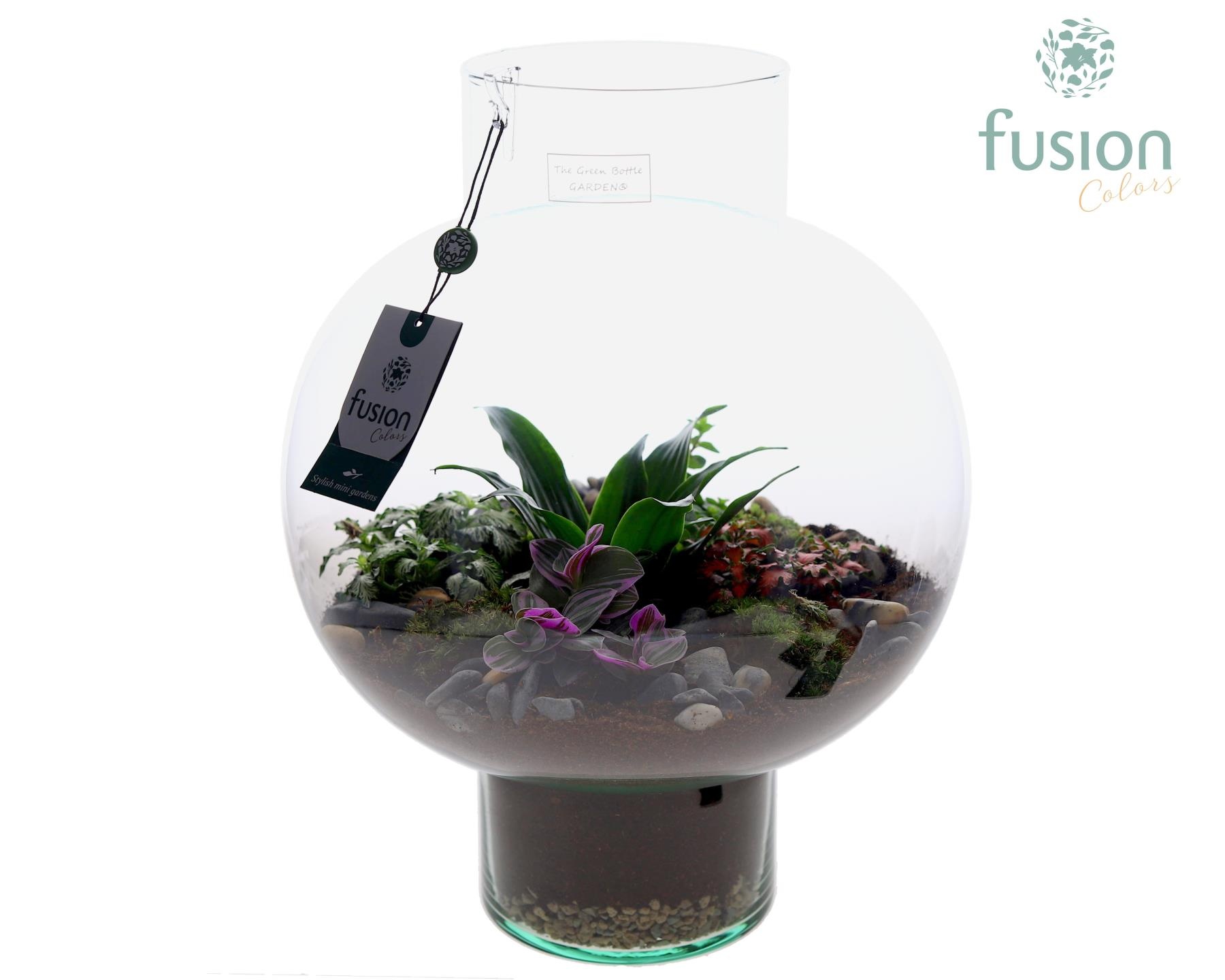 Green Bottle Laura Large met arrangement, D 31