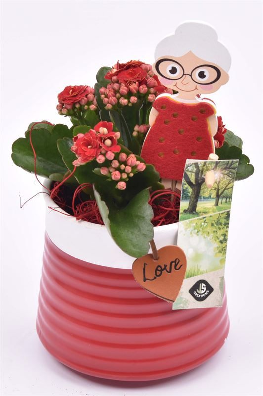 Keramiek met love hanger 11.5CM, D 12