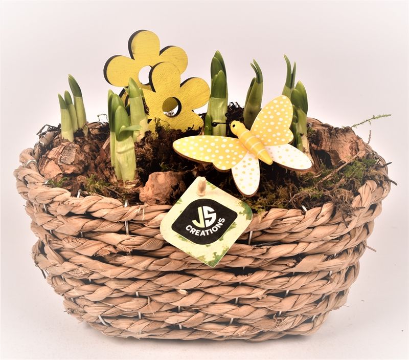 Maisblad gevl. ovaal 24x15cm, D 24