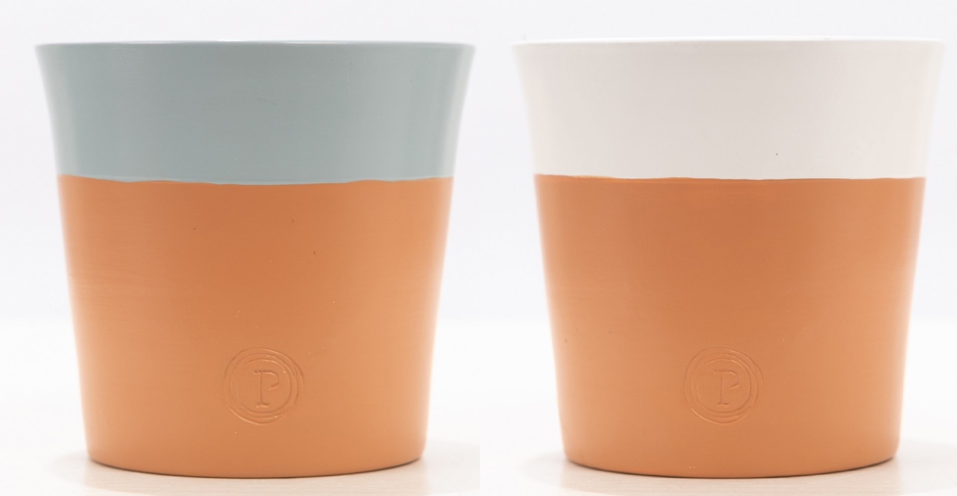 P&PURE Terra cotta: 54 trays x 6 (4 blue grey/2 white), D 13