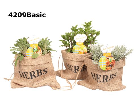Kruiden jutezak herbs basic, D 20 cm Kruiden jutezak herbs basic, D 20 cm