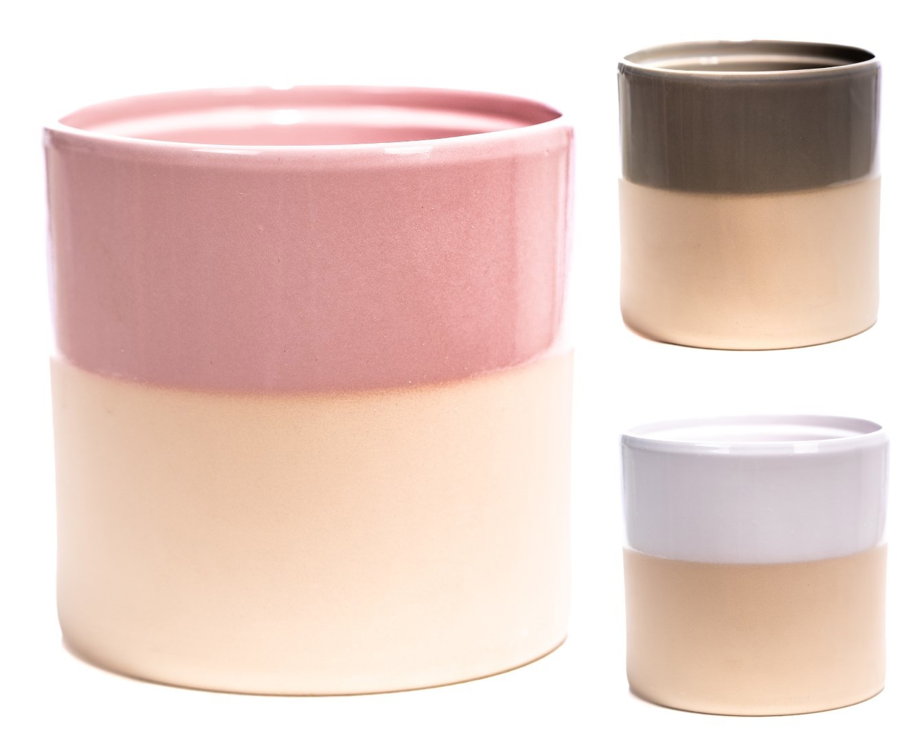 P&PURE Tess ceramics: 54 trays x 6 (2 pink/2 white/ 2 green), D 13