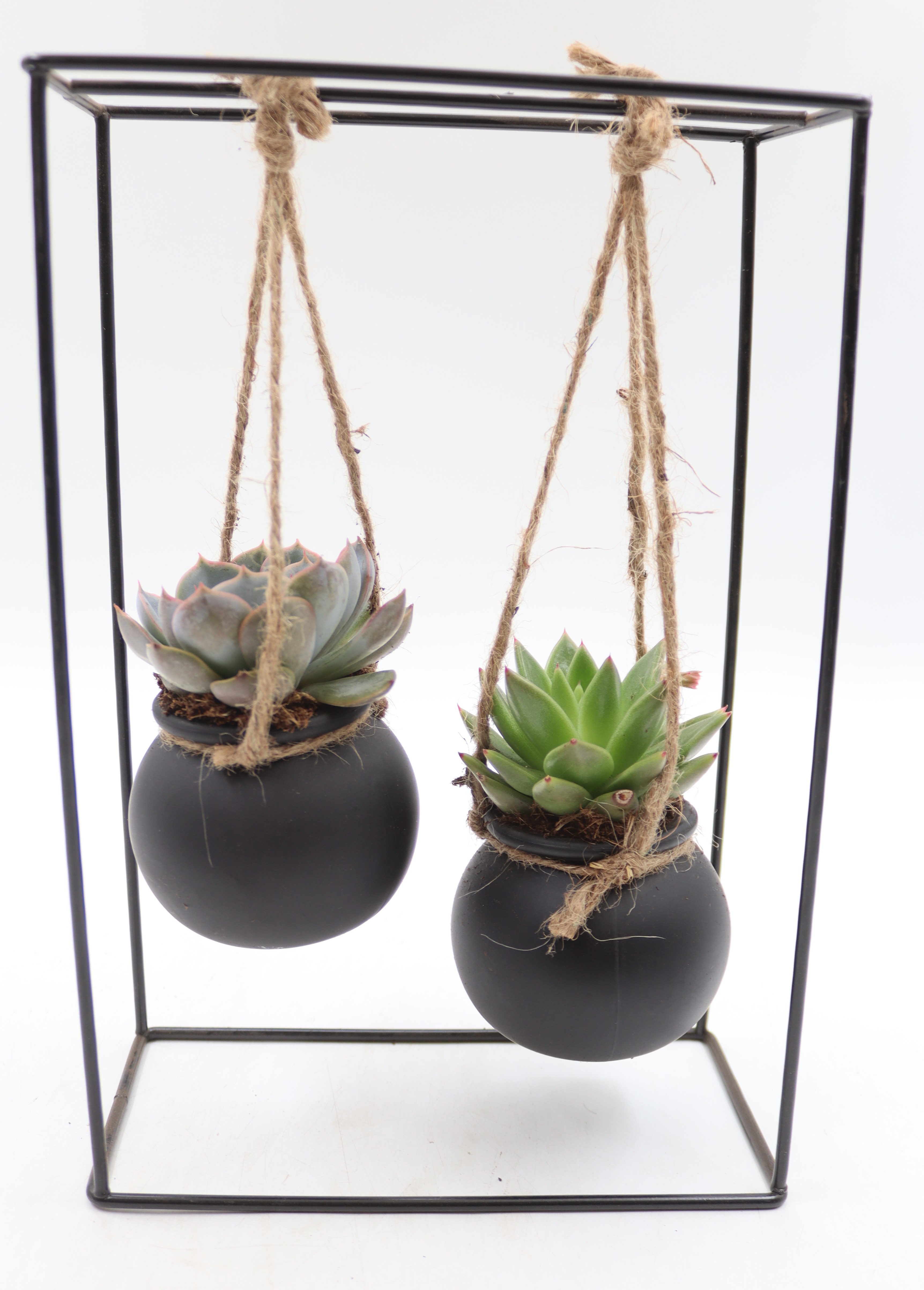 Rek Zwart duo glas zwart, D 20