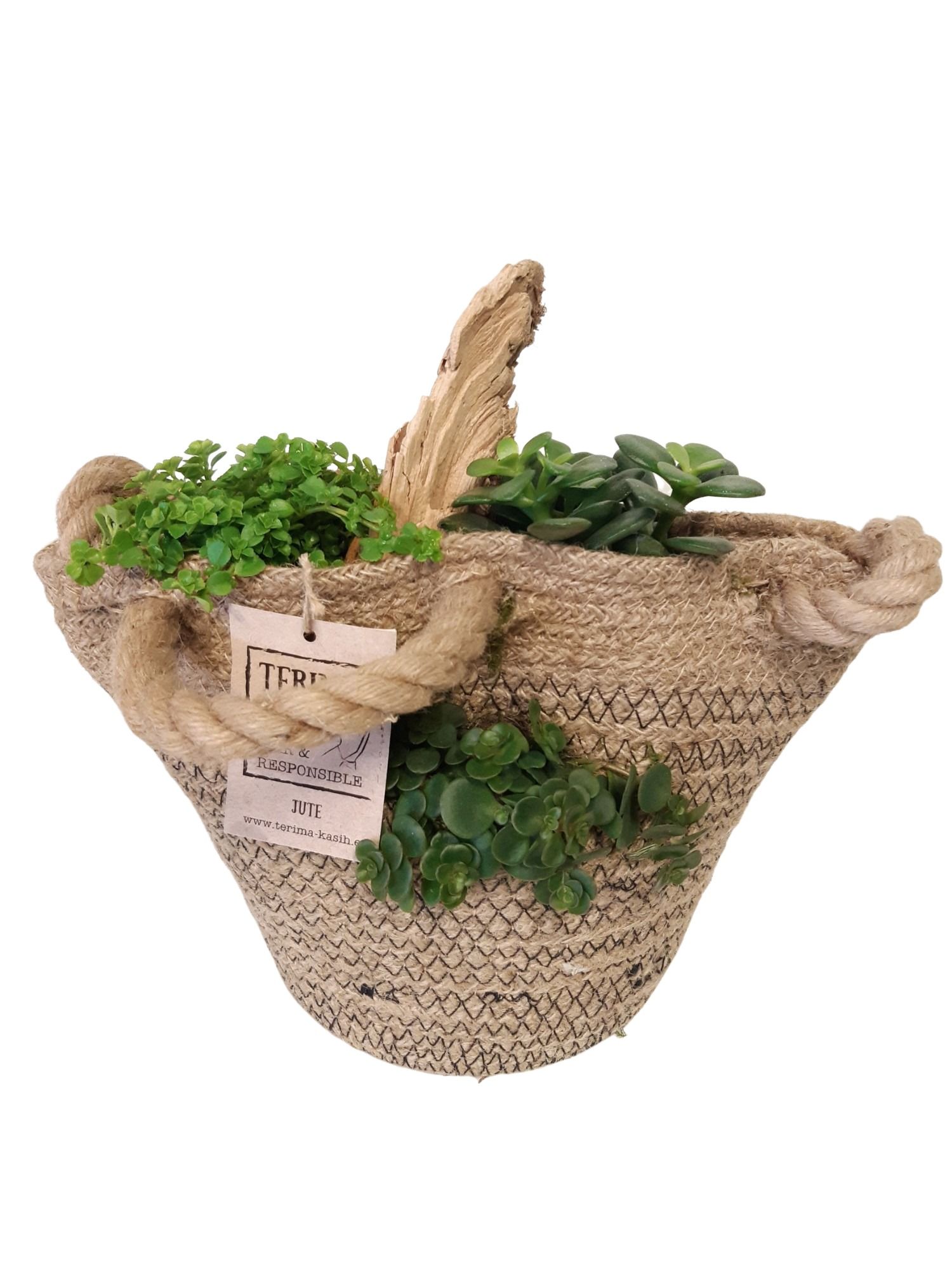 JMW18/28 Jute Mand Wrapped Ovaal D28/18, D 28