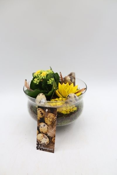 Pasen, glasvaas op kleine voet, D 17