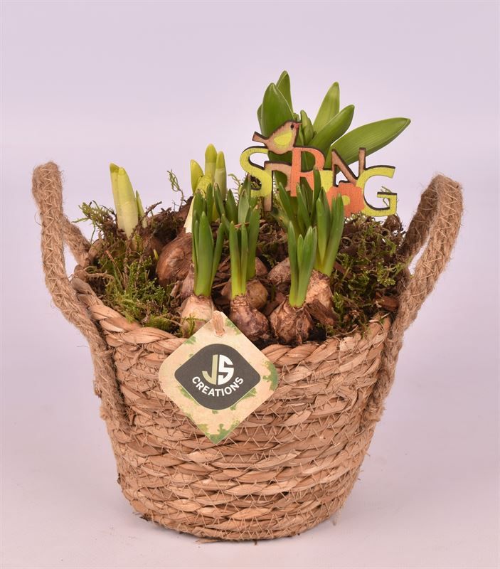 Touwmand naturel 21cm, D 21