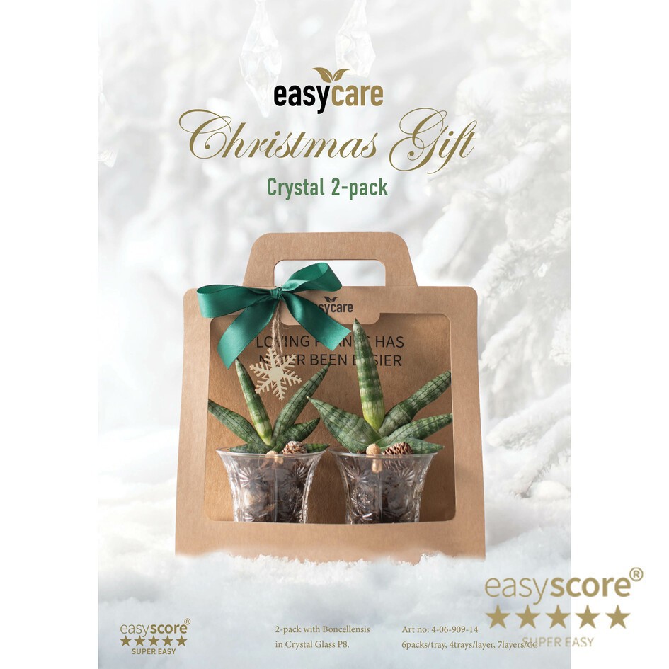 GREEN MIX 40690914 Christmas Crystal 2 p, D 8 cm