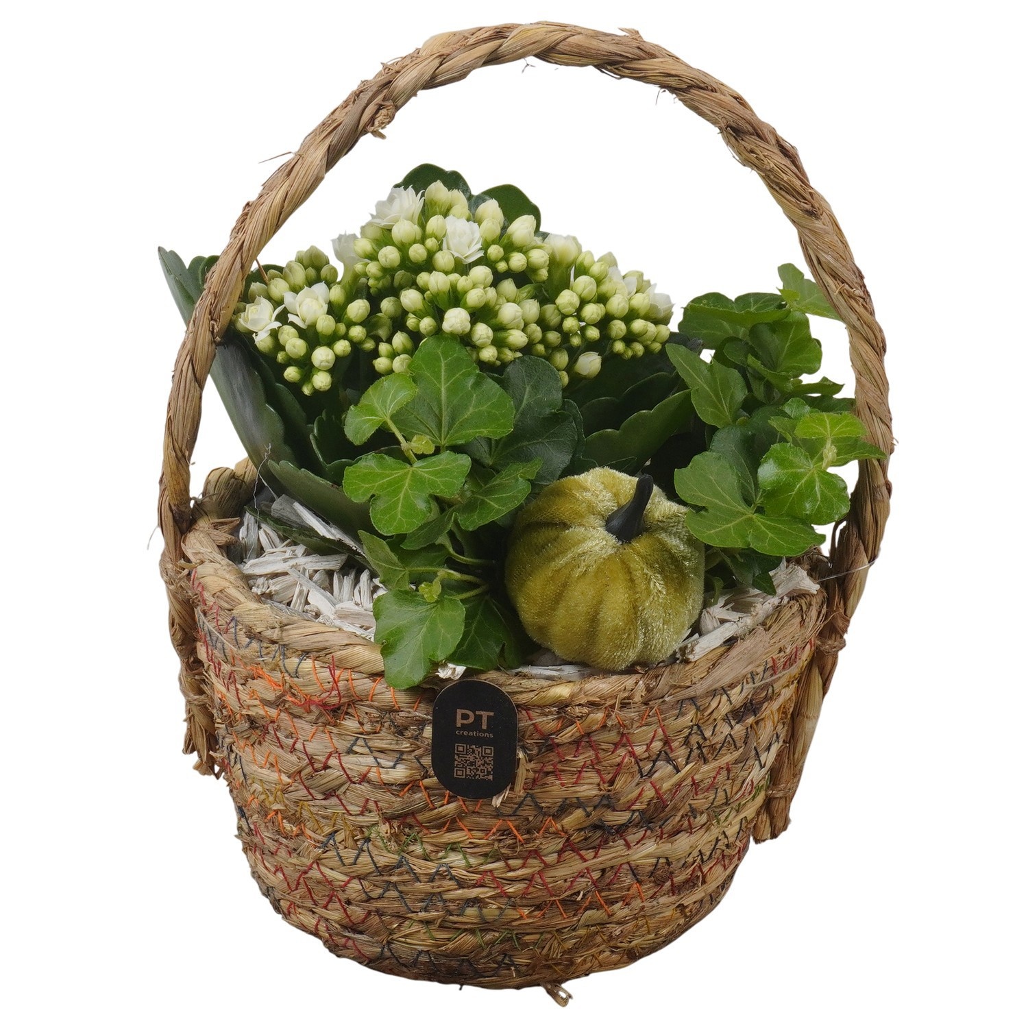 PTHI3283 Arrangement Autumn Indoor in rieten mand, D 15