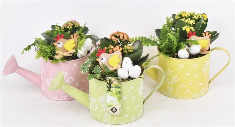 Zink gieter decor mix 13cm, D 14