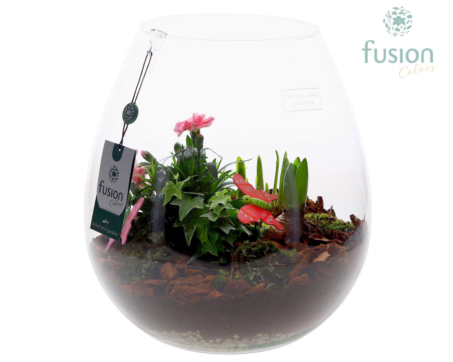 Green Bottle Abby XLarge met Arrangement, D 29