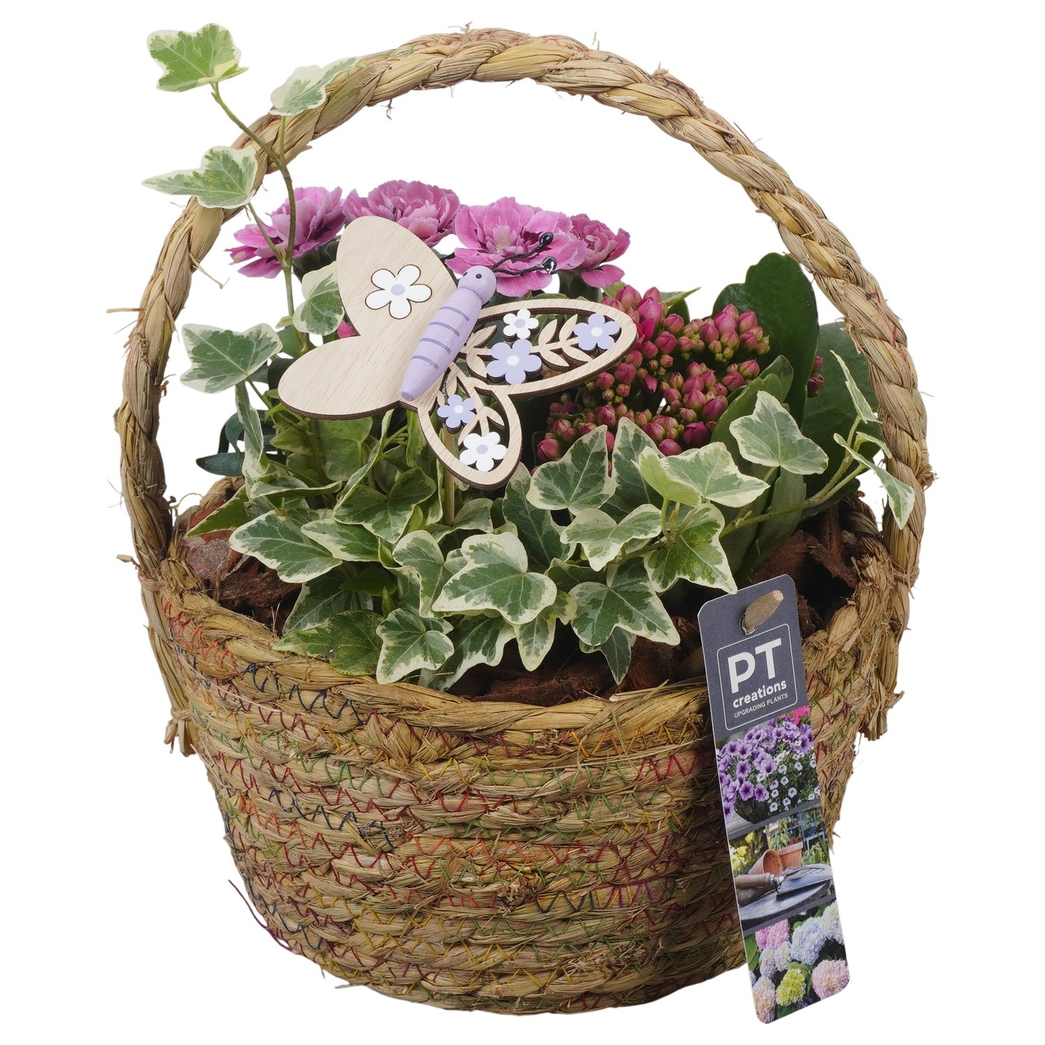 PTPP6951 Arrangement Patio in rieten mand, D 18