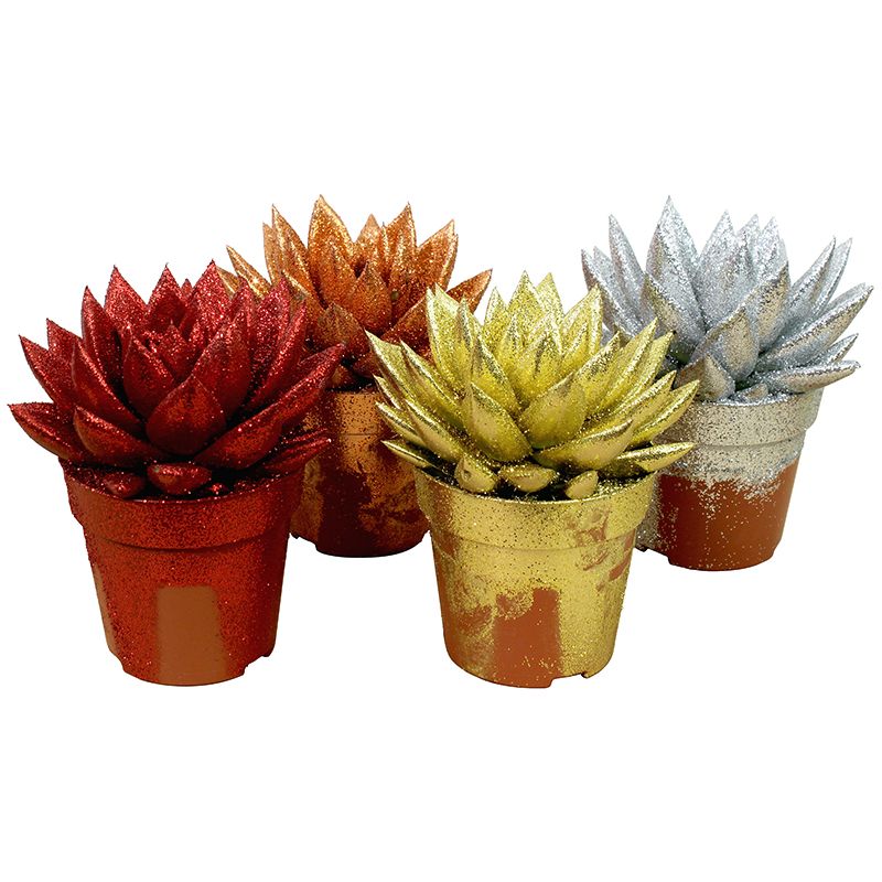 Miranda coloured Xmas + Natureglit® mix, D 8,5 cm