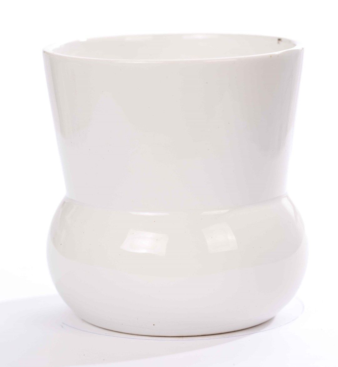 P&PURE Plant vase Maxima shiny white, D 13