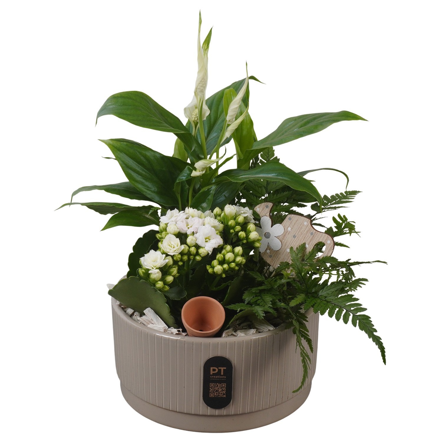 PTIB5121 Arrangement Indoor in keramiek schaal, D 19