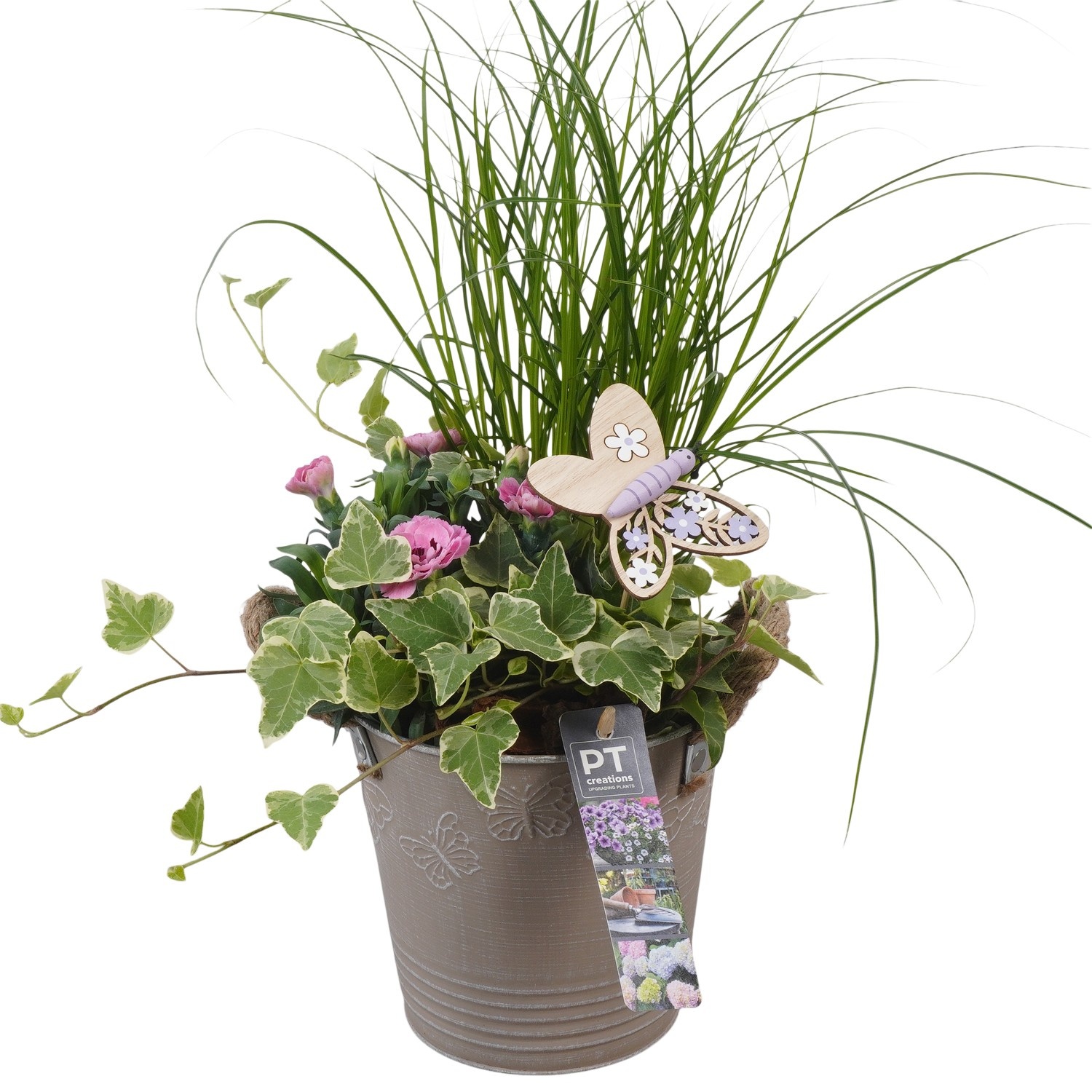 PTPP6821 Arrangement Patio in metalen bak, D 15