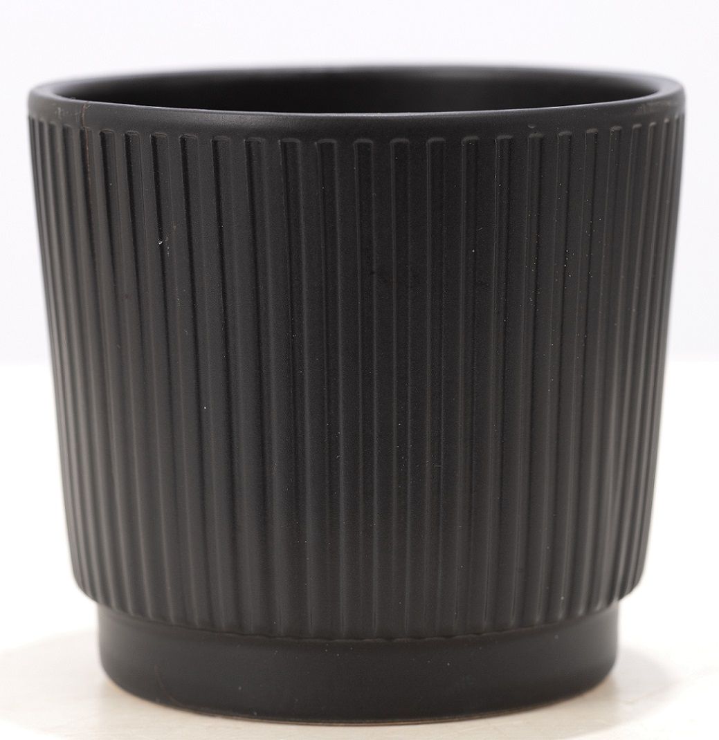 P&PURE Liv ceramics matt black, D 13