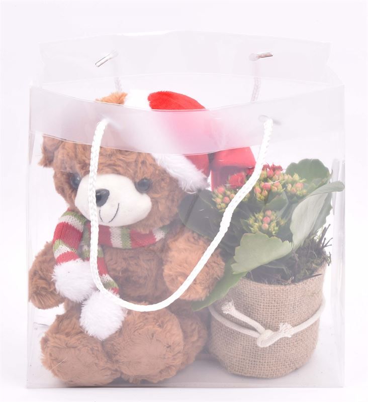 Kerst beer mix Tasje 24x10cm, D 24 cm Kerst beer mix Tasje 24x10cm, D 24 cm