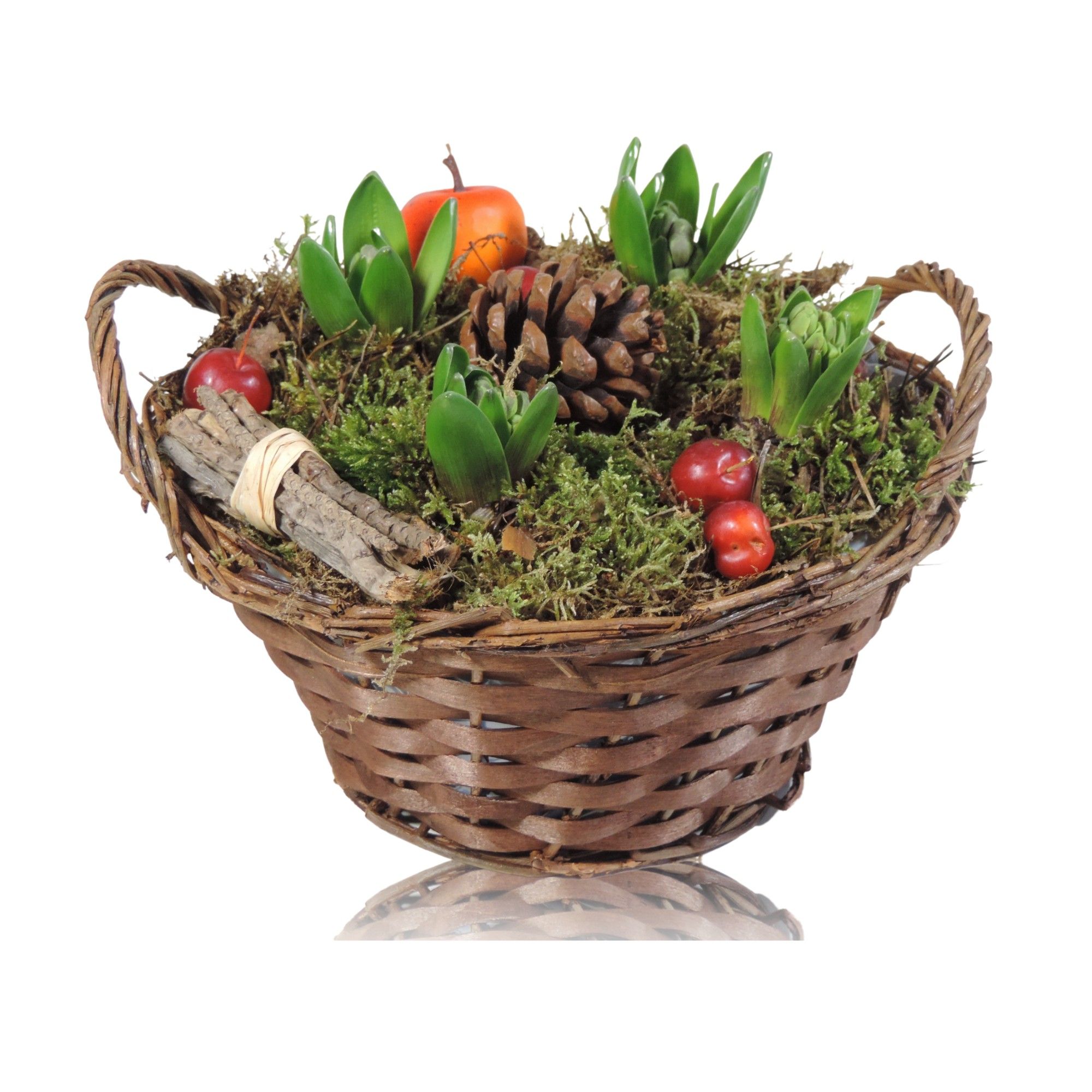 Collectie Hanoi Hyacint in Mand 22 cm, D 22