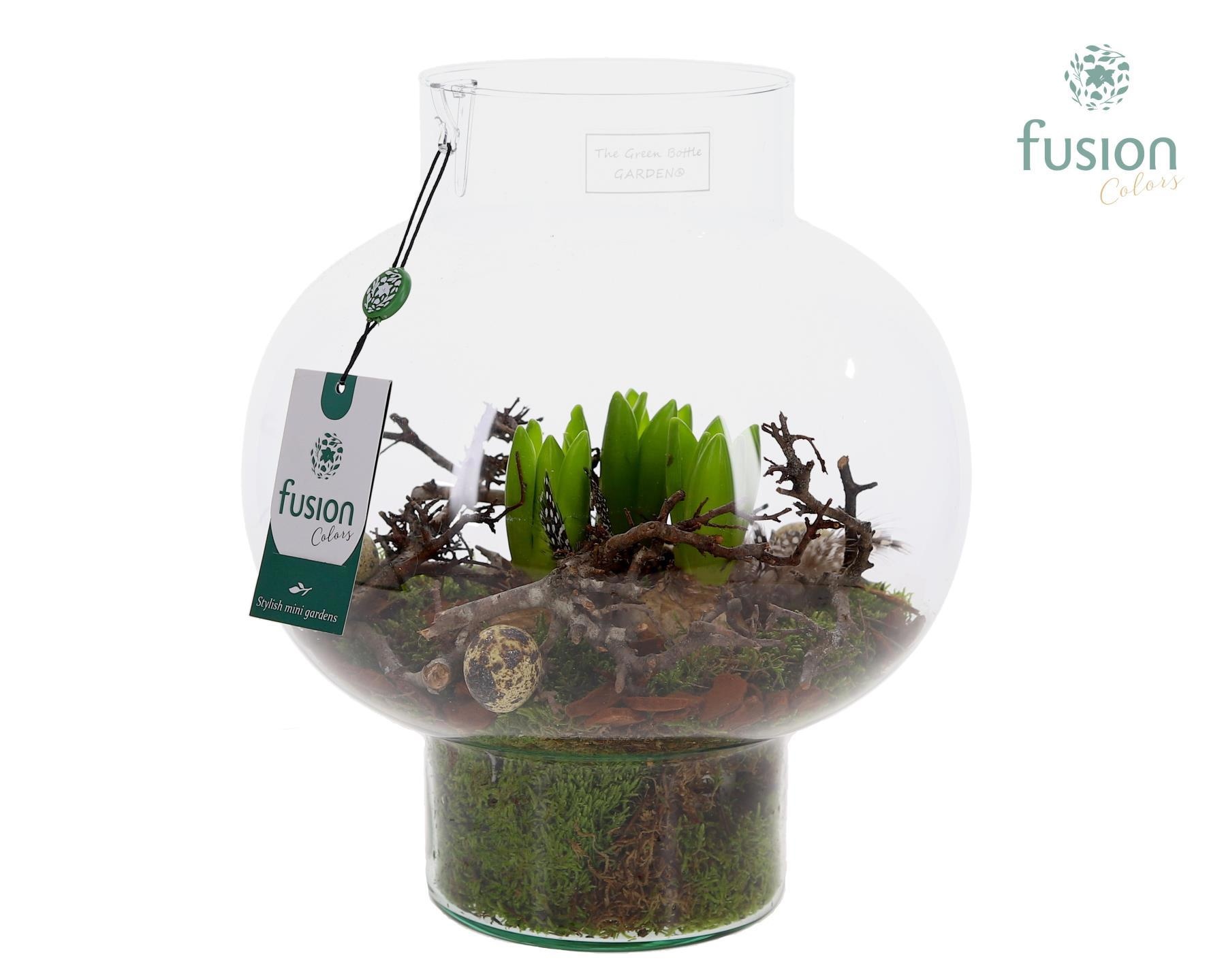 Green Bottle Laura Medium met Pasen arrangement, D 26