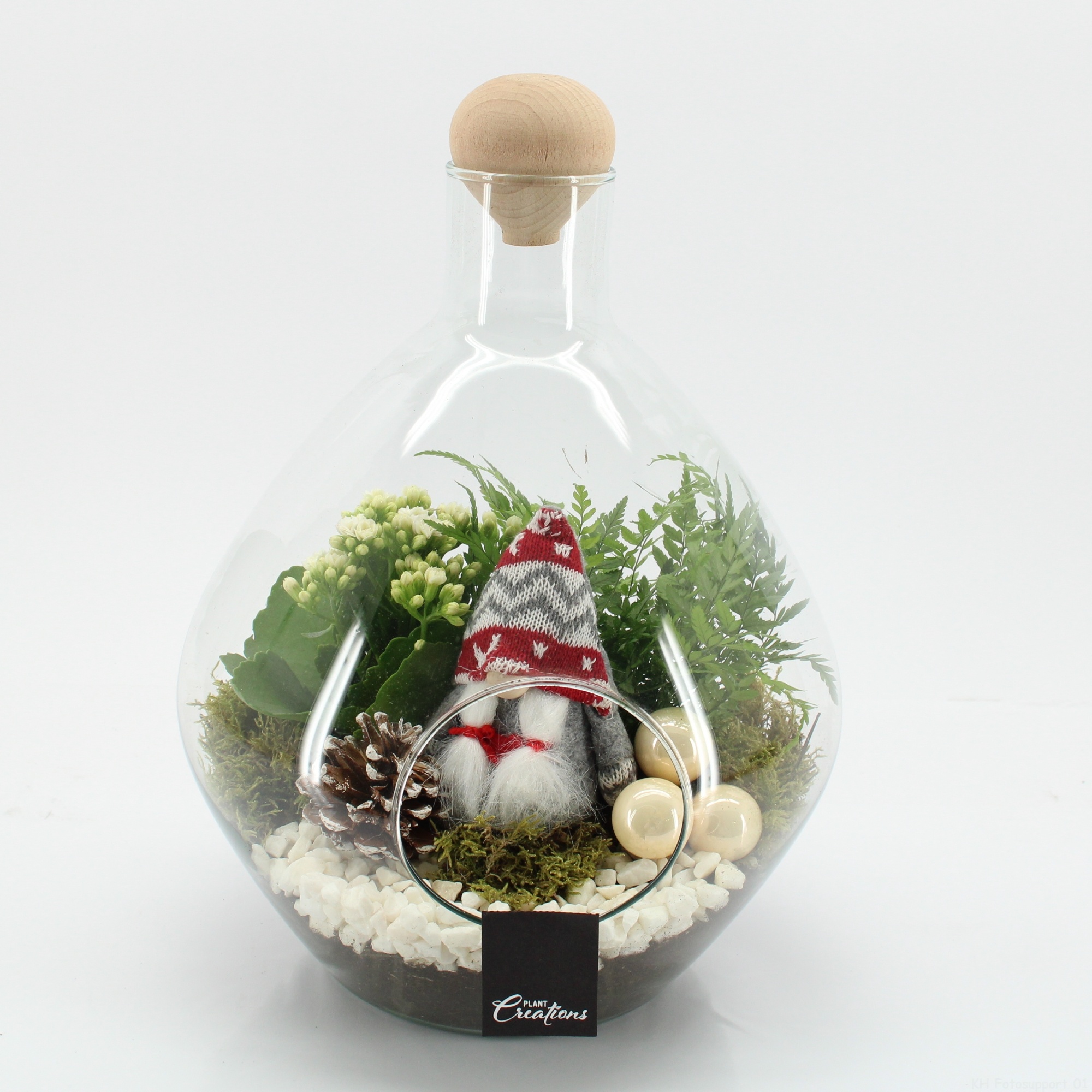 XMAS-25241 Kerst creatie terrarium, D 26 cm XMAS-25241 Kerst creatie terrarium, D 26 cm
