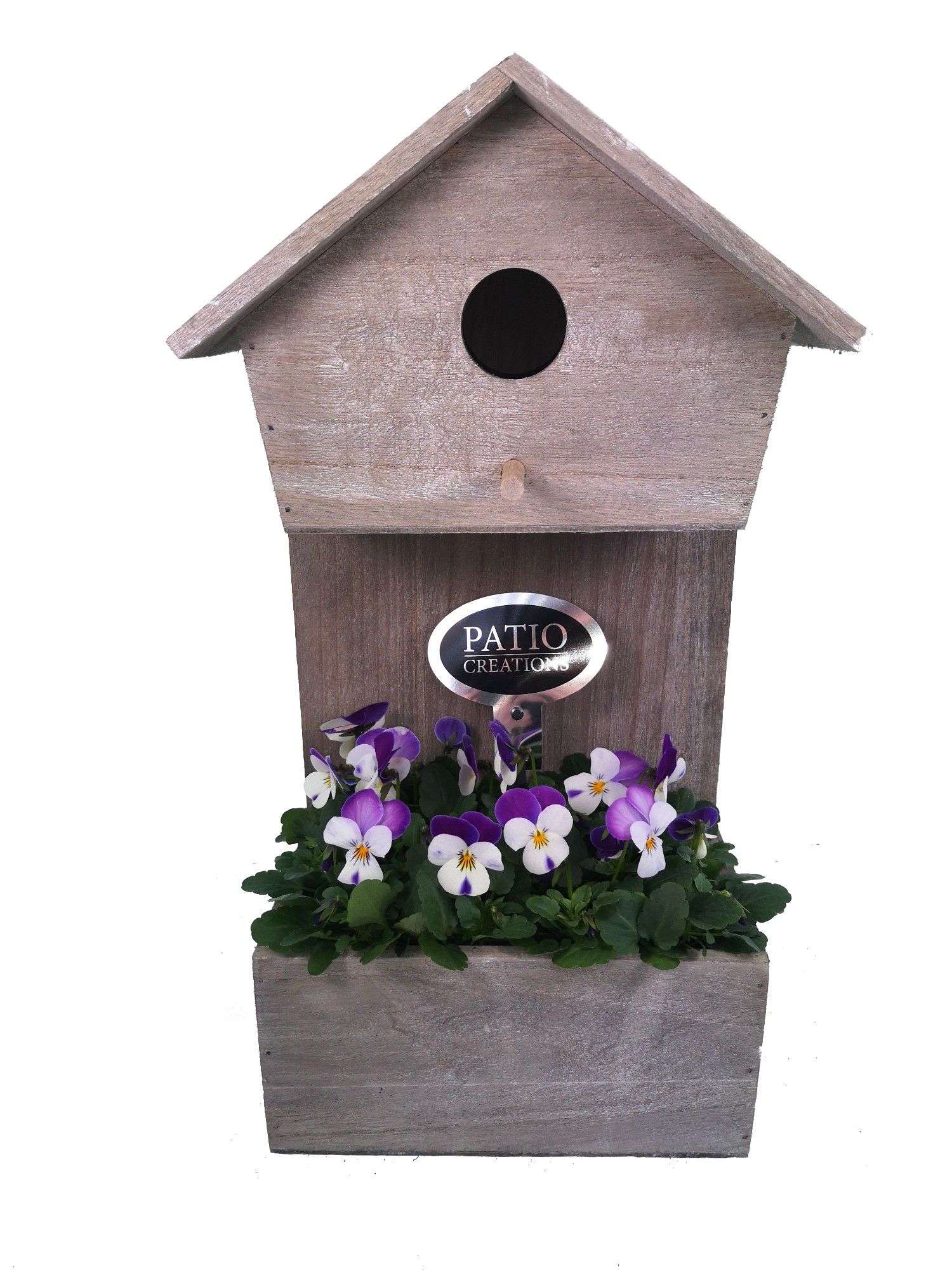V708-9001 Viola vogelhuis hout, D 19 cm V708-9001 Viola vogelhuis hout, D 19 cm